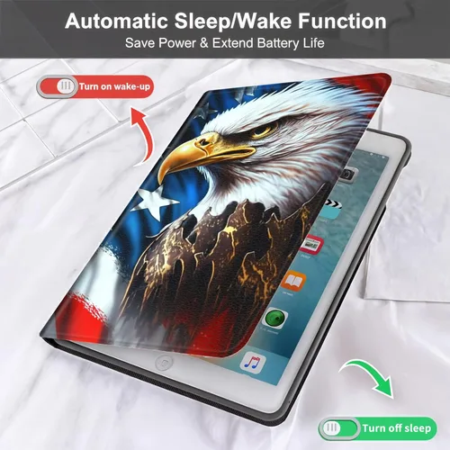 Vista 5 de Slim Case for Samsung Galaxy Tab S10 Lite / S10 FE / S9 FE 10.9" & Galaxy Tab S9 11", Multi-Angle Stand PU Leather Smart Folio Cover with Soft TPU