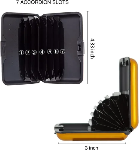 Vista 4 de Billetera de aluminio con bloqueo RFID delgado de metal para tarjetas de crédito, S