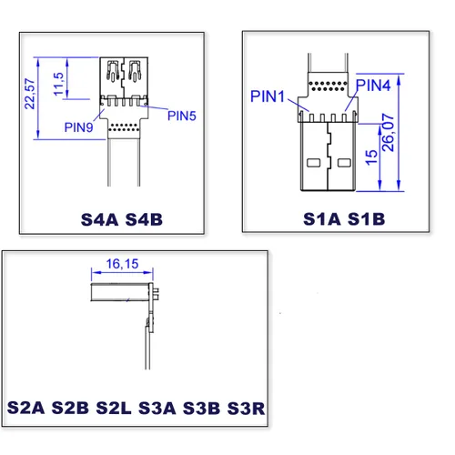 Vista 7 de ADT-Link - Cable de extensión USB 3.0 tipo A macho a USB A hembra, 90 FPV, delgado, plano, suave, flexible, FPC (9.8 in, S1A-S4B)