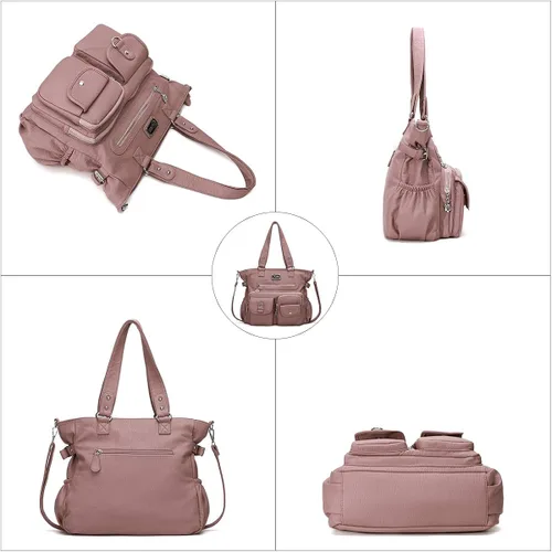 Vista 3 de Monederos grandes para mujer, bolsos de hombro, bolso Hobo para mujer