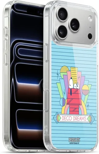 Vista 145 de Head Case Designs Snoopy Deco Dreams - Funda de gel suave con licencia oficial de Peanuts Blue Pattern compatible con Apple iPhone 7 Plus/iPhone 8