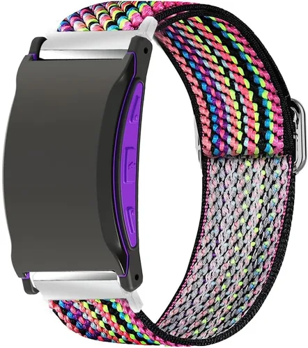 Vista 7 de Lamshaw Compatible con reloj de choque de 3 bandas, correa de repuesto ajustable de nailon elástico elástico para hombres y mujeres, compatible