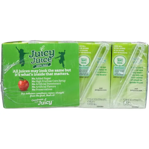 Vista 4 de Juicy Juice Manzana, cajas de 4.23 onzas, 8 unidades (paquete de 5)