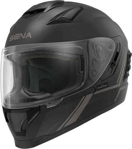 Vista 11 de Casco integral inteligente Sena Stryker con malla integrada y comunicaciones Bluetooth, luz trasera LED y sonido de Harman Kardon, DOT