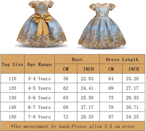 Vista 7 de HNXDYY Vestido de baile formal de princesa con encaje para niña de flores