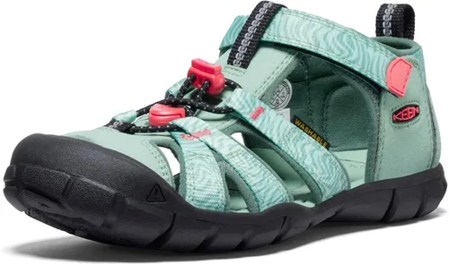 Vista 40 de KEEN Sandalias unisex para niños Seacamp 2 CNX con puntera cerrada Azul Azur/Blanco Estrella