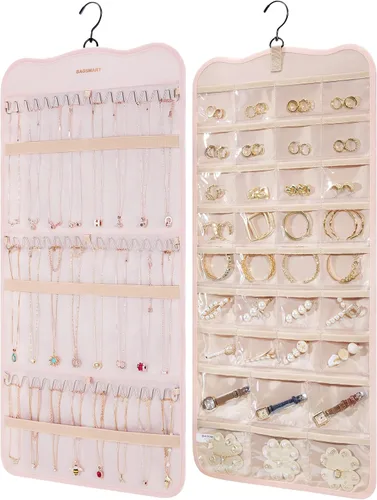 Vista 20 de Bolsas para joyería BAGSMART 50 piezas, pequeñas bolsas con cierre de cremallera para anillos, 5 x 7.6 cm, PVC, para empaquetado de aretes
