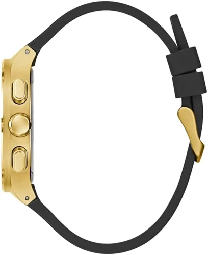 Vista 2 de GUESS Reloj multifunción con esfera translúcida dorada, Negro -, Classic