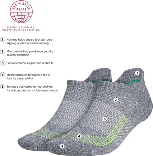 Vista 2 de adidas Calcetines Ub21 Superlite para correr con pestañas para hombre (2 pares)