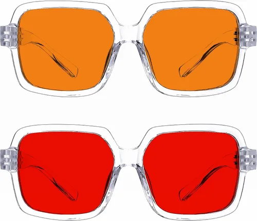 Vista 44 de Eyekepper Gafas de luz azul para hombre y mujer, paquete de 6 lentes Pilot Paquete de 6 color mezclado