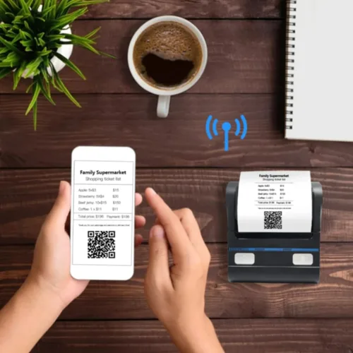 Vista 6 de No es compatible con iPhone/iPad/Mac, impresora térmica portátil Bluetooth de 3.150 in, solo compatible con Android/Windows, impresora inalámbrica