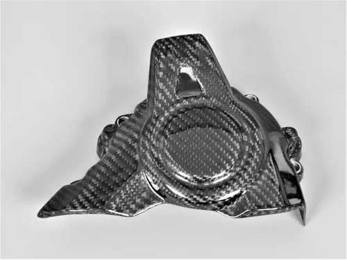 Vista 2 de Cubierta de piñón de fibra de carbono para Kawasaki Z900 2017-2023