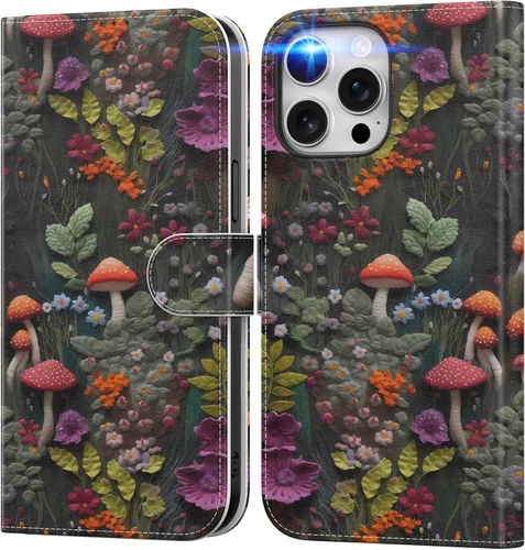 Vista 63 de DEENAKIN Funda tipo cartera para iPhone 15 con tarjetero + clip para efectivo, bloqueo RFID, protección contra caídas de grado militar y obras