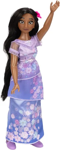 Vista 2 de Disney Encanto Muñeca de moda de Isabela con vestido, zapatos y horquilla
