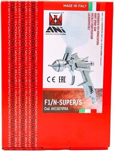 Vista 9 de ANI F1/N-Super/S HVLP Pistola de aire comprimido para automoción - Pistola pulverizadora de aire con boquilla de acero inoxidable, peso ligero