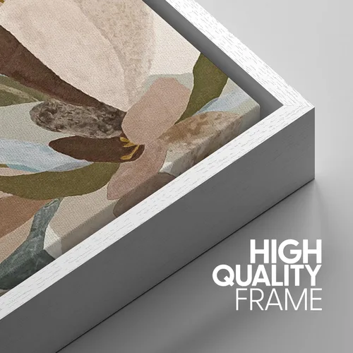 Vista 392 de SIGNWIN Lienzo enmarcado para pared, juego de arte neutro de bosque brumoso, ilustraciones en tono tierra, arte moderno, decorativo, bohemio