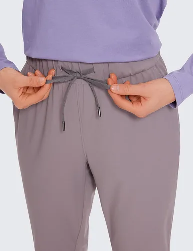 Vista 5 de CRZ YOGA - Pantalones deportivos de golf elásticos en 4 direcciones para mujer, pantalones de trabajo de vestir de 78, con bolsillos, para deportes