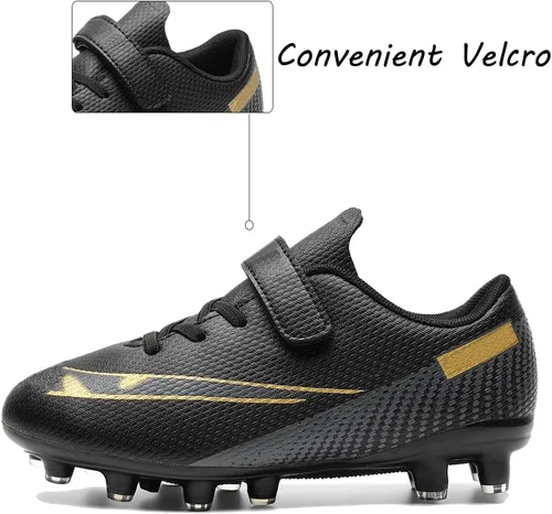 Vista 3 de Zapatos de fútbol para niños y niñas, zapatos deportivos antideslizantes para exteriores e interiores