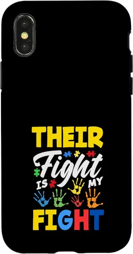 Vista 5 de Their Fight is My Fight Autism Awareness Case for iPhone 17