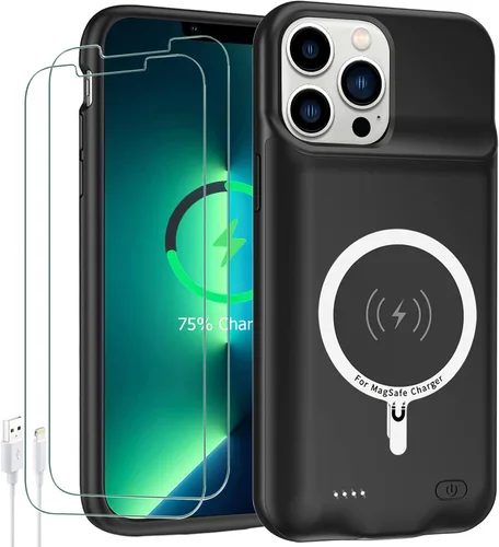 Vista 10 de Funda de batería para iPhone X/XS, 10000 mAh de alta capacidad, recargable, portátil, extendida, carga inalámbrica, compatible con iPhone X/XS/10
