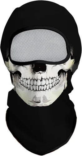Vista 11 de Obacle Máscara Facial Pasamontañas para Hombres y Mujeres Ligera para Esquí, Caza, Ciclismo, Pesca Bear Cara Abierta Marrón