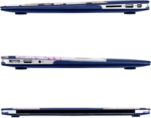 Vista 5 de MOSISO Funda compatible con MacBook Air de 13 pulgadas (A1369 y A1466, versión anterior 2010-2017), carcasa rígida de peonía de plástico, cubierta