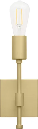 Vista 5 de Linea di Liara Berbella - Aplique de pared dorado moderno, aplique de pared para baño, apliques de pared para pasillo, lámpara de pared para latón