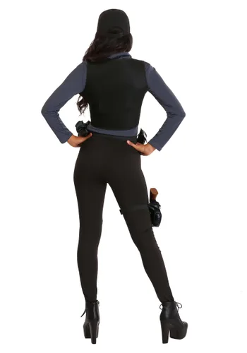 Vista 2 de Disfraz de SWAT para Mujer Multicolor