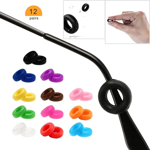 Vista 4 de KECHIO Gafas de retención antideslizante para gafas con gancho para la oreja para niños y adultos, soporte antideslizante de silicona