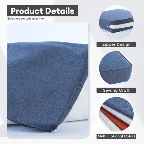 Vista 5 de ovios Fundas de Cojín de Patio, Funda de Cojín Impermeable para Muebles de Exterior, Sofá, Sillón, Silla, Funda de Cojín de Respaldo de Loveseat