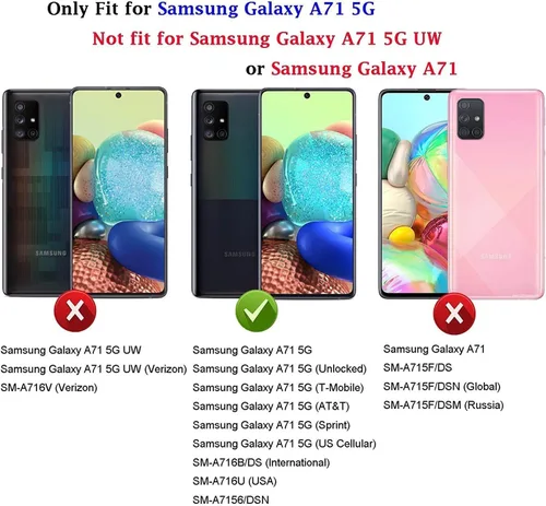 Vista 55 de Jeylly Compatible con Samsung Galaxy A22 5G Funda, Funda Samsung A22 5G con 2pcs protectores de pantalla de vidrio templado