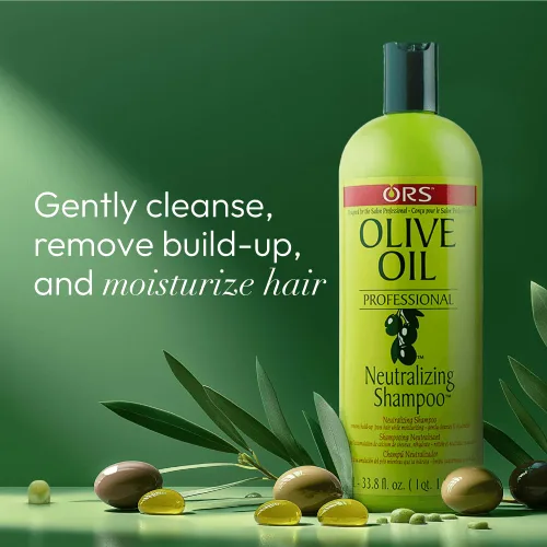 Vista 5 de ORS Champú neutralizante profesional de aceite de oliva para nutrir, suavizar y añadir brillo 33.8 onzas
