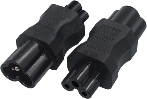 Vista 14 de Adaptador C6 a C13 Compatible con laptops, impresoras, monitores Convertidor de corriente CA de 10 A 250 V