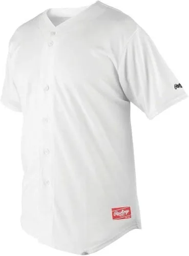 Vista 7 de Rawlings Jersey con botones completos para hombre con mangas raglán