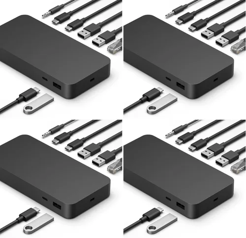 Vista 8 de Microsoft Estación de acoplamiento Surface Thunderbolt 4 - Negro (T8H-00001)
