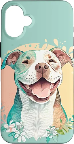 Vista 23 de Pit Bull - Carcasa para iPhone 17, diseño artístico de Pitbull para mujer