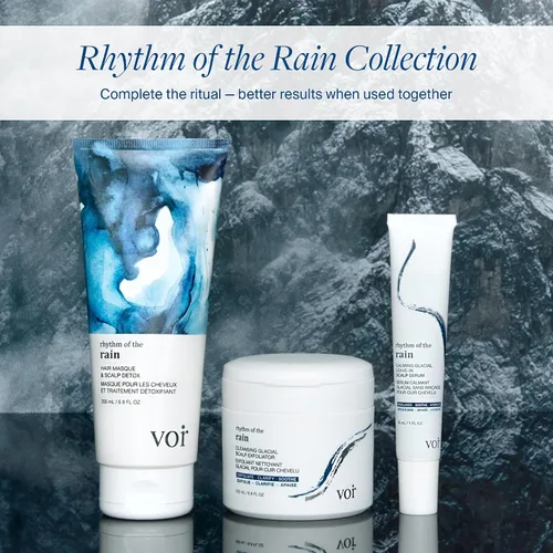 Vista 8 de Voir Haircare Rhythm of the Rain - Máscara para el cabello y desintoxicación del cuero cabelludo, 6.8 onzas líquidas