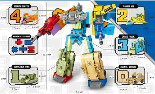 Vista 4 de Cyeah Robot matemático de números, robot, juguetes matemáticos para la educación de los niños, 20 piezas
