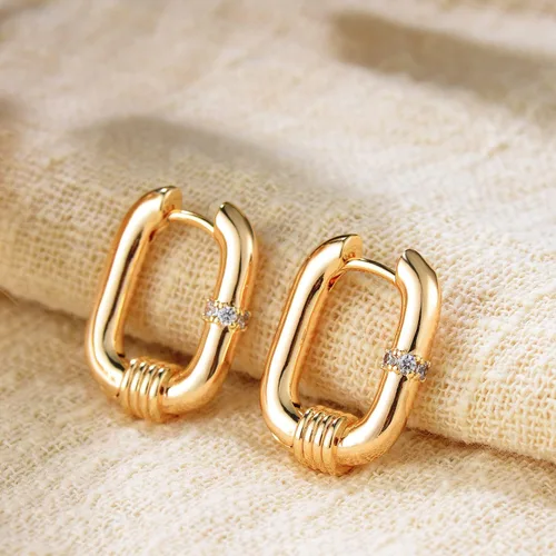 Vista 6 de MYEARS Women Huggie Earrings Gold Hoop 14K Gold Filled Small Simple Handmade Hypoallergenic Everyday Jewelry