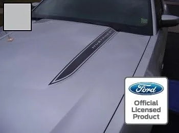 Vista 5 de Pegatina gráfica para Ford Mustang Hood Spear Cowl Stripe - LOB (compatible con 2010-2012) [Juego de 2 unidades), Negro (Mate)