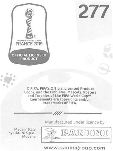Vista 2 de 2019 Panini FIFA Women's World Cup France Album Stickers (Individual Sticker Only) Soccer #277 Rachel Corsie Scotland 2 Inch by 2 1/2 Inch