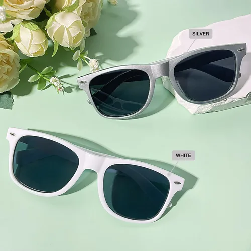 Vista 41 de Suministros para regalos de fiesta de colores neón Paquete de 8 gafas de sol unisex