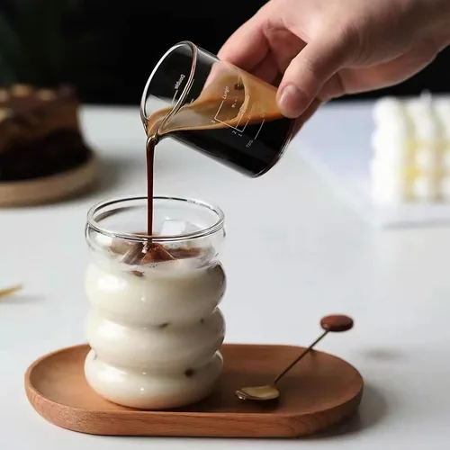 Vista 5 de Ework4U 2 Piezas Vasos para Beber con Popote de Vidrio de 14 Onzas Juego de Cristalería, Vasos de Cóctel, Vasos de Café Helado, Vasos de Cerveza