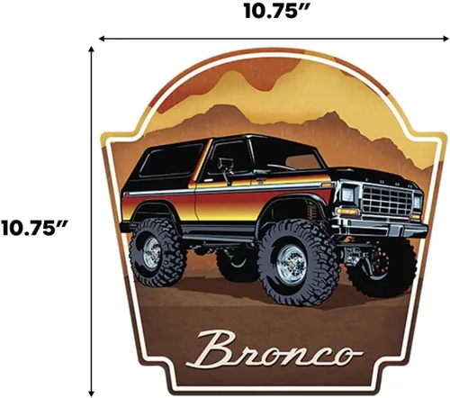 Vista 59 de Ford Logo Evolution - Letrero de metal vertical en relieve – Letrero vintage de Ford para garaje o cueva de hombre