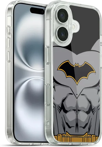 Vista 427 de Head Case Designs Funda de gel con licencia oficial de Batman DC Comics Bat Signal Logos [protección de grado militar] compatible con Apple iPhone 7