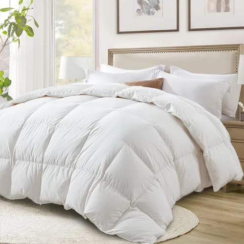 Vista 3 de Globon Ultra-Soft Down Feather Comforter Queen Size,All Season Duvet Insert Luxury Hotel Collection Down Comforter,700 Fill Power,Noiseless
