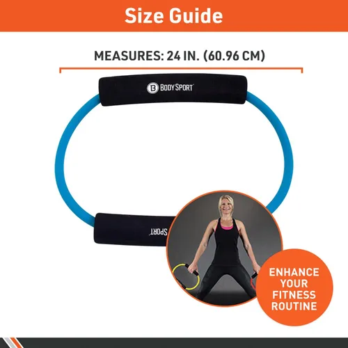 Vista 5 de Body Sport Loop Tubing , Resistance Band with Foam Pad Handles for Strength Training and Rehabilitation