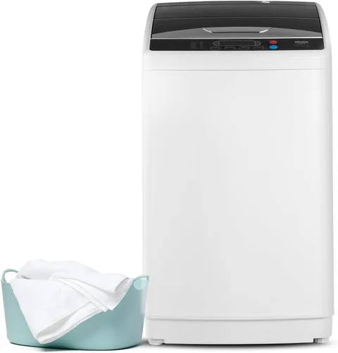 Vista 8 de Bonnlo - Lavadora completamente automática de 17.8 libras, lavadora portátil 2 en 1, lavadora de carga superior y secadora giratoria con bomba