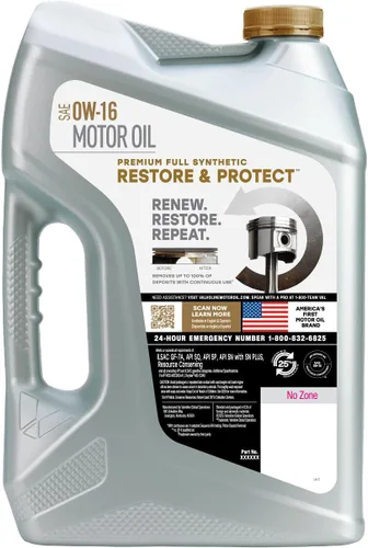 Vista 64 de Valvoline SynPower Full aceite sintético para motor, 1 Cuarto de galón, Ambar