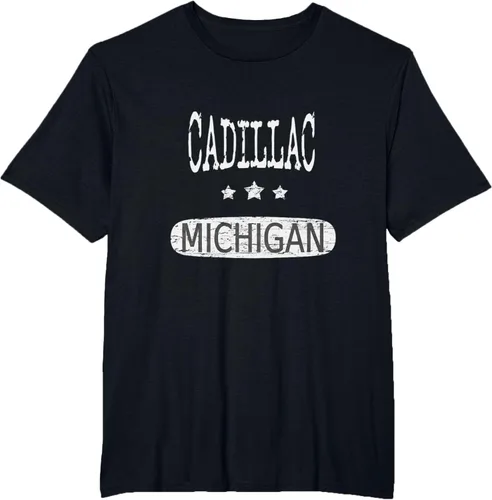 Vista 45 de Vintage Cadillac Michigan Camiseta